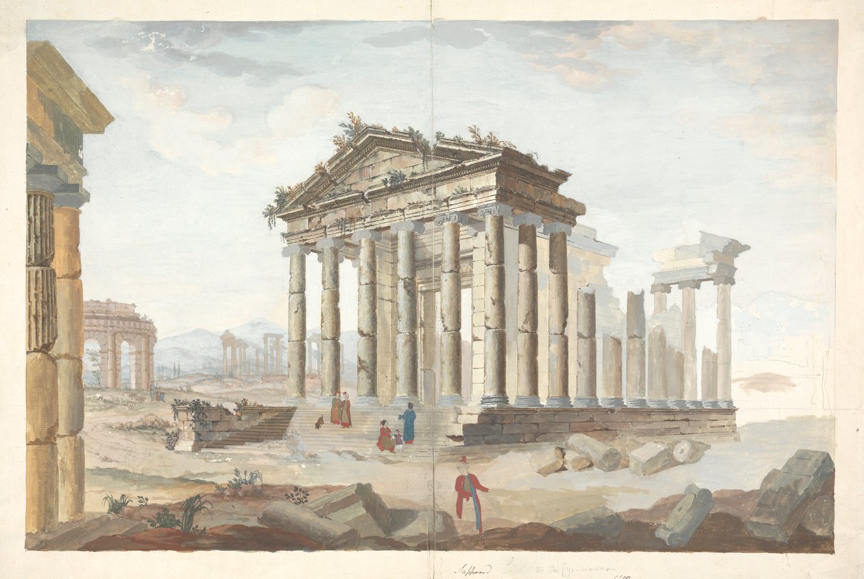 Ruinen der Tempel bei Saltronza von James Bruce