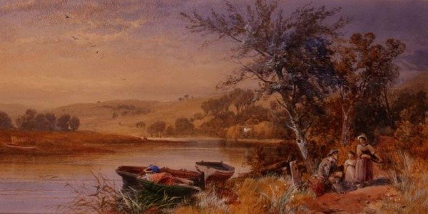 Am Seeufer von James Burrell Smith