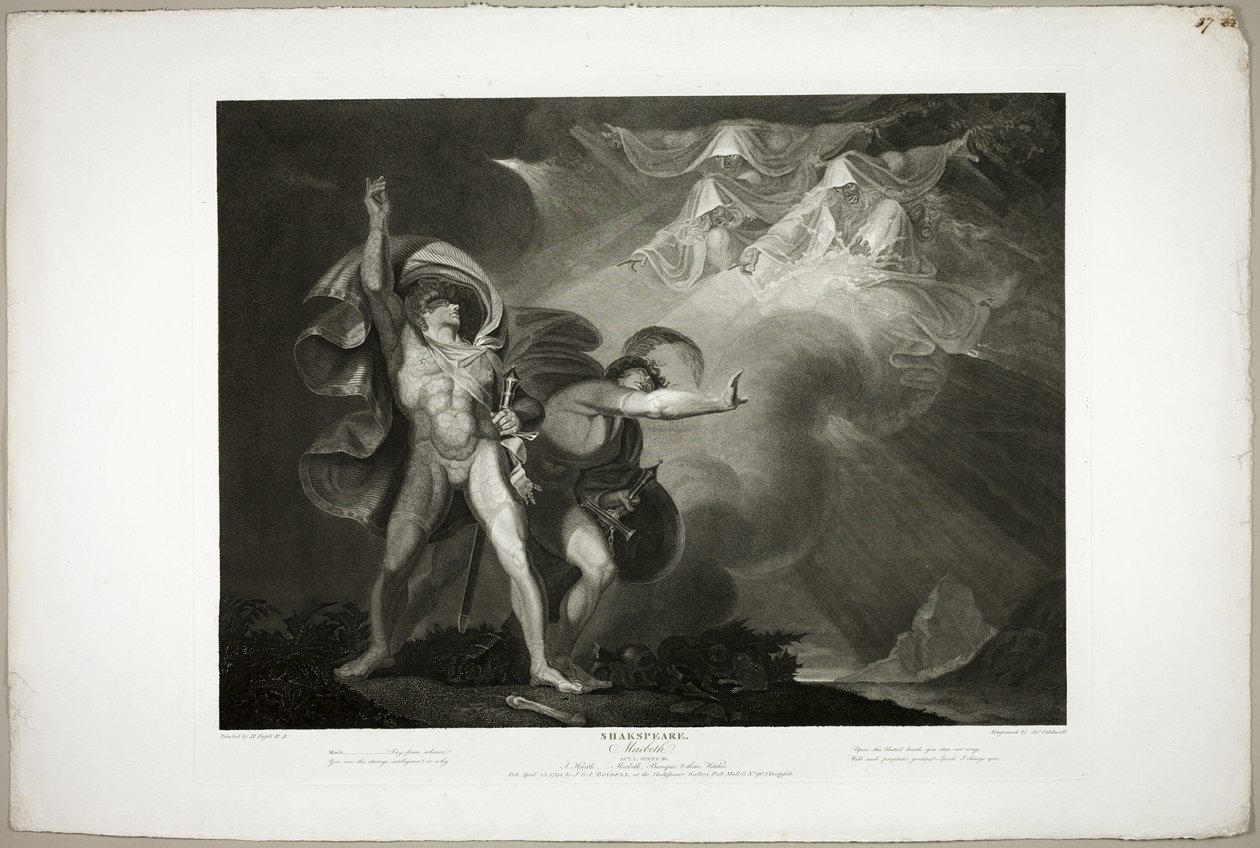 Die Hexen erscheinen Macbeth und Banquo von James Caldwall