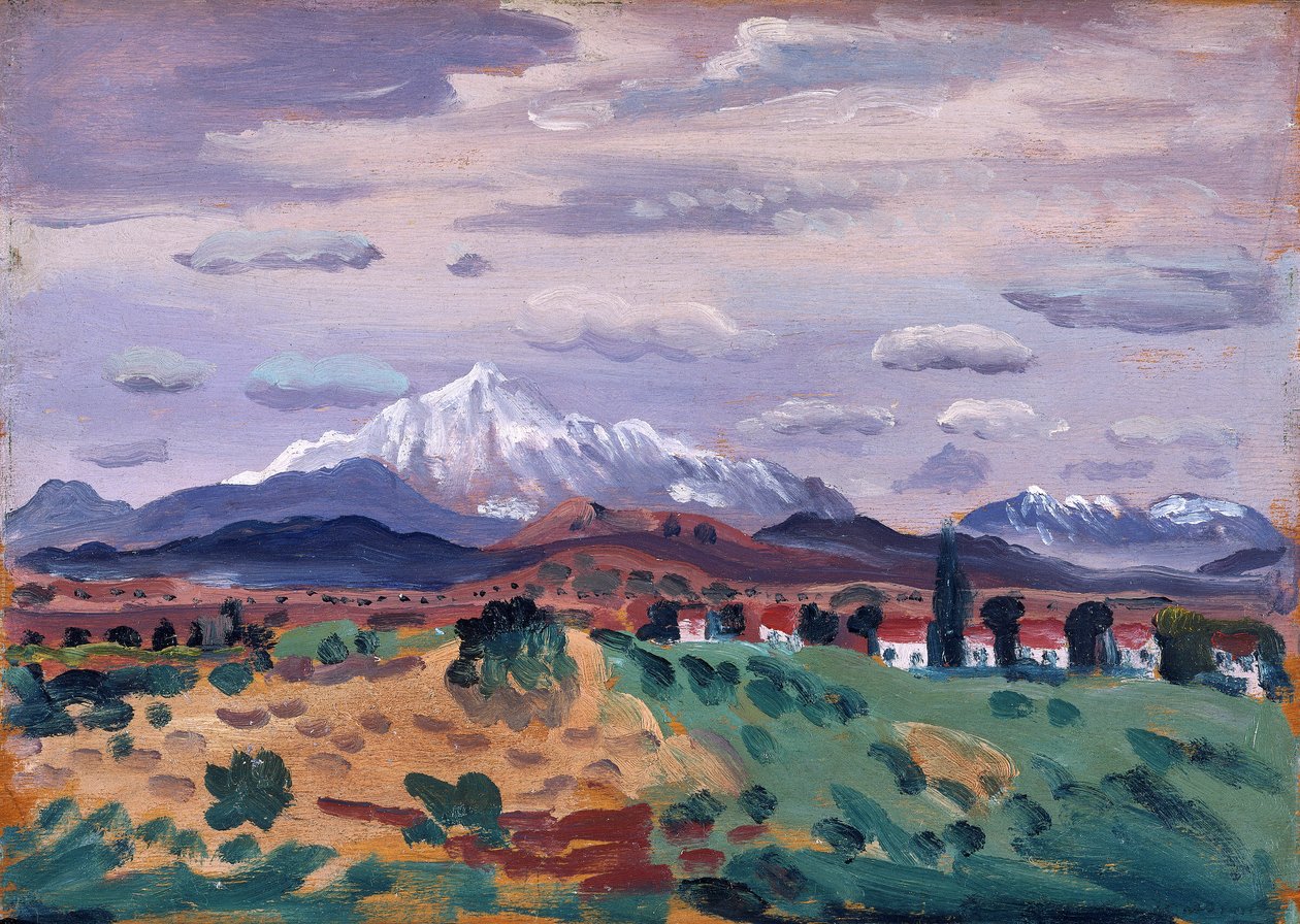 Canigou im Schnee, 1908-1914 von James Dickson Innes