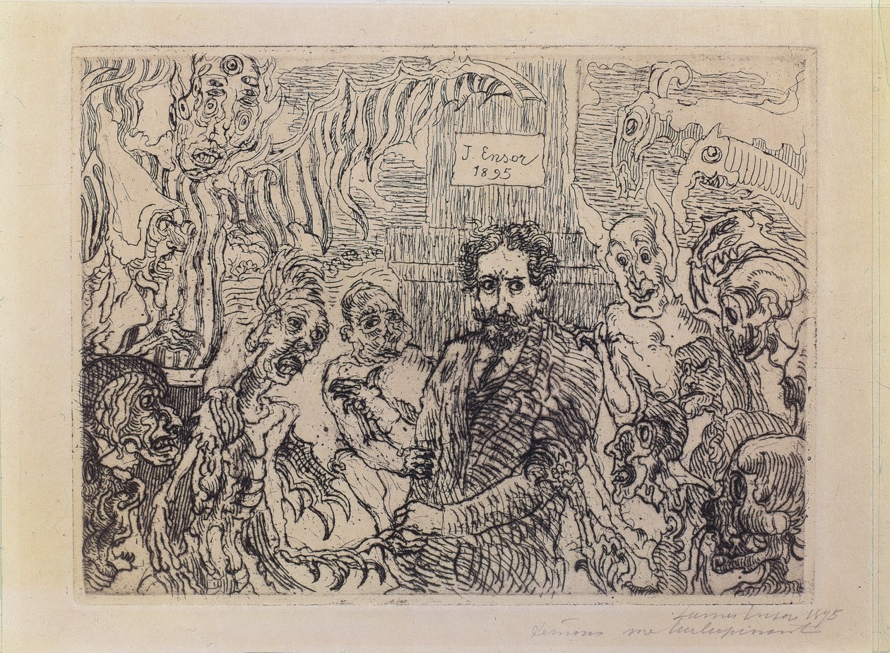 Dämonen, die mich ärgern von James Ensor