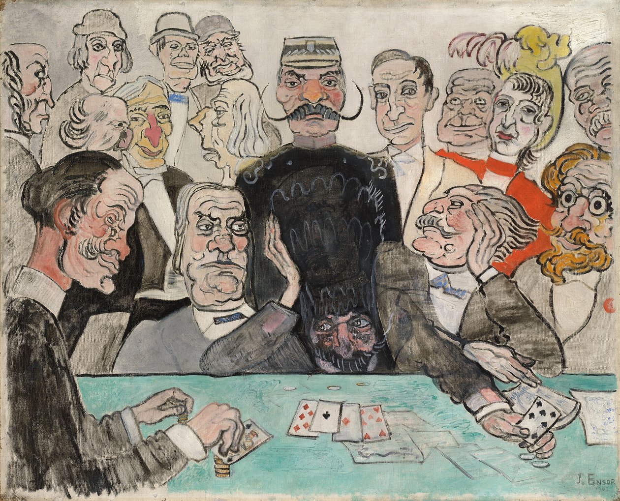 Die Spieler von James Ensor