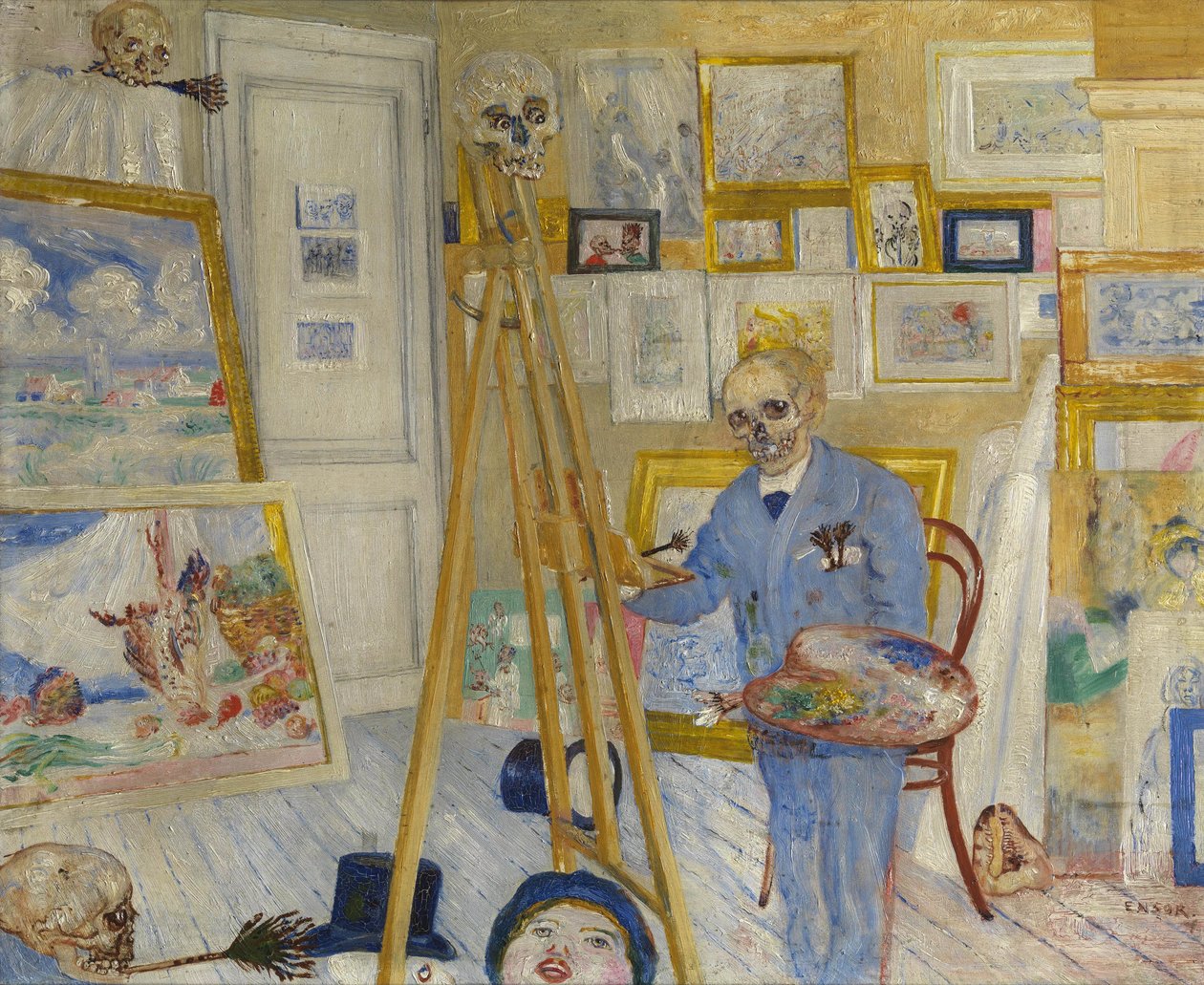 Der Skelettmaler von James Ensor