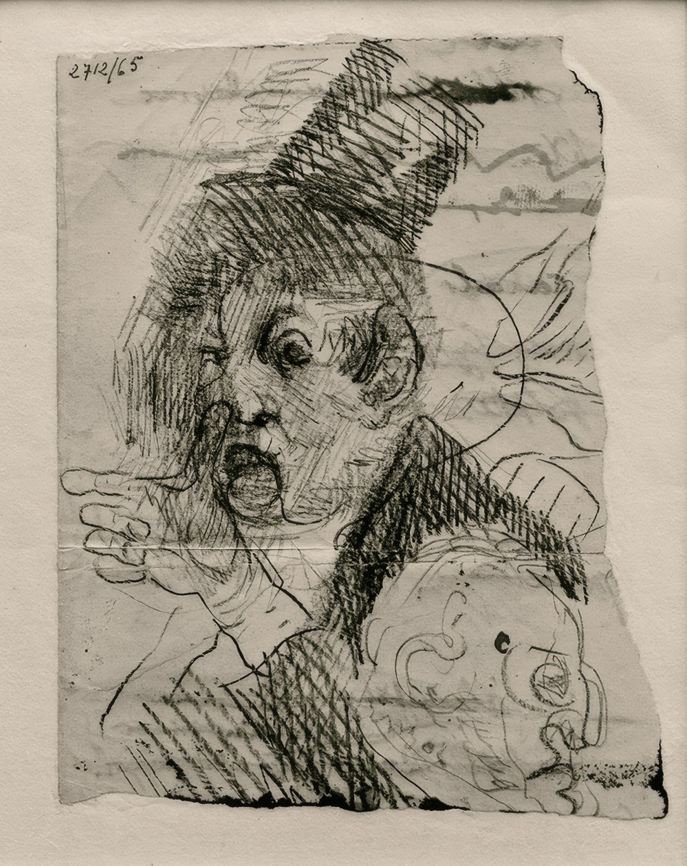 Zwei Köpfe und eine Hand von James Sidney Ensor
