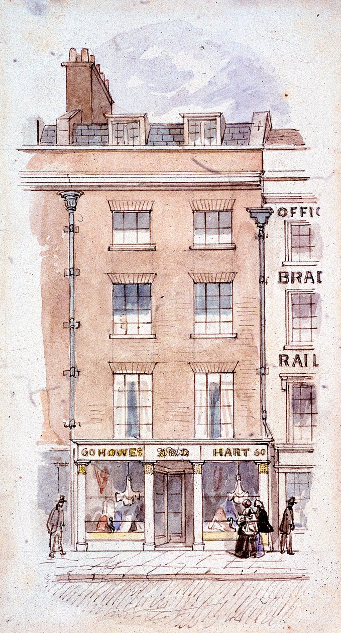 Howes und Hart, Fleet Street, London, um 1820 von James Findlay