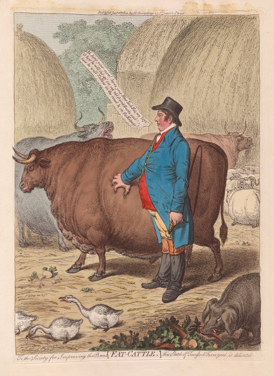 Fettes Vieh von James Gillray