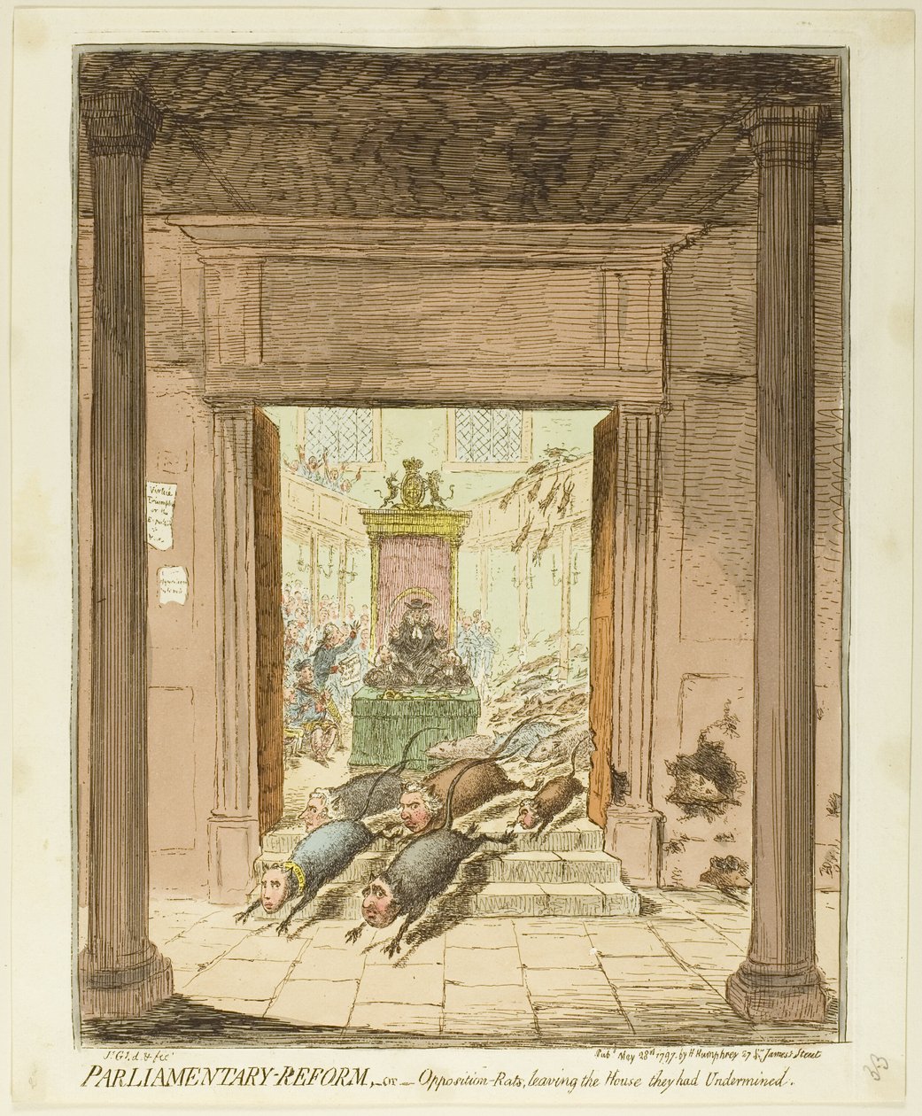 Parlamentarische Reform von James Gillray