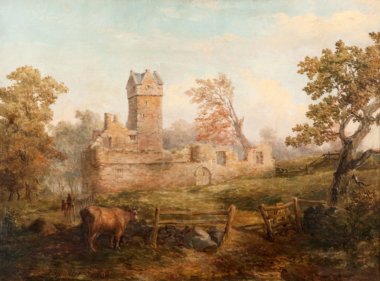 Mains Castle von James Gustavus Hope Spindler