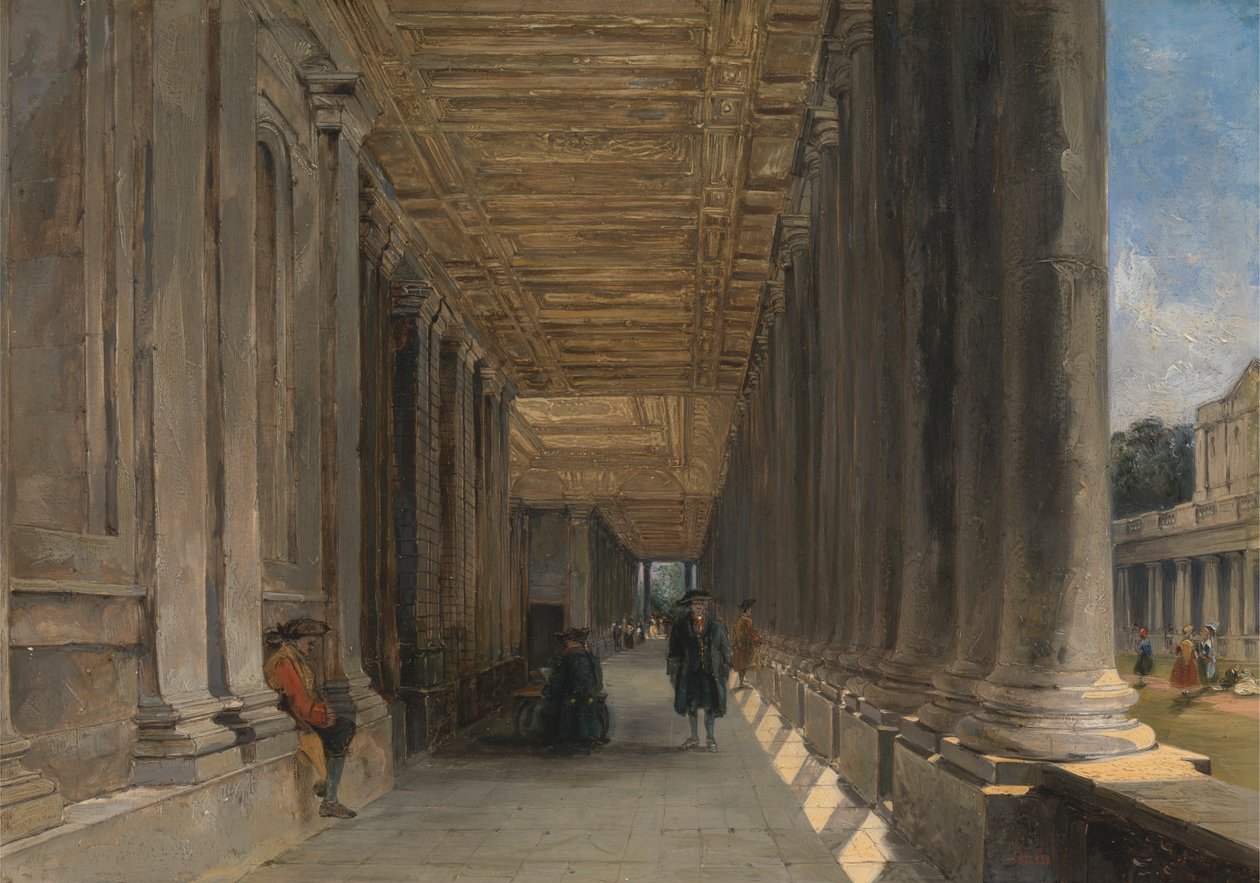 Die Kolonnade des Queen Mary Court, Greenwich von James Holland
