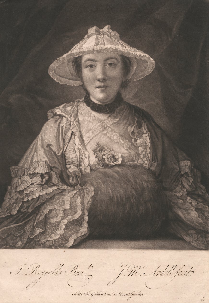 Lady Fenhoulet als Miss Anne Day von James McArdell