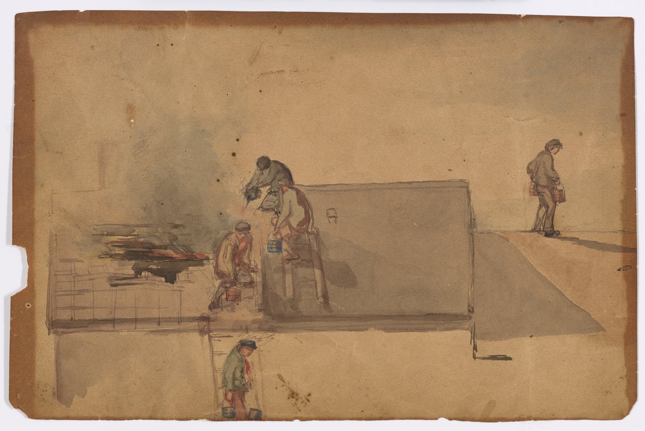 Ein Feuer in Pomfret von James Abbott McNeill Whistler