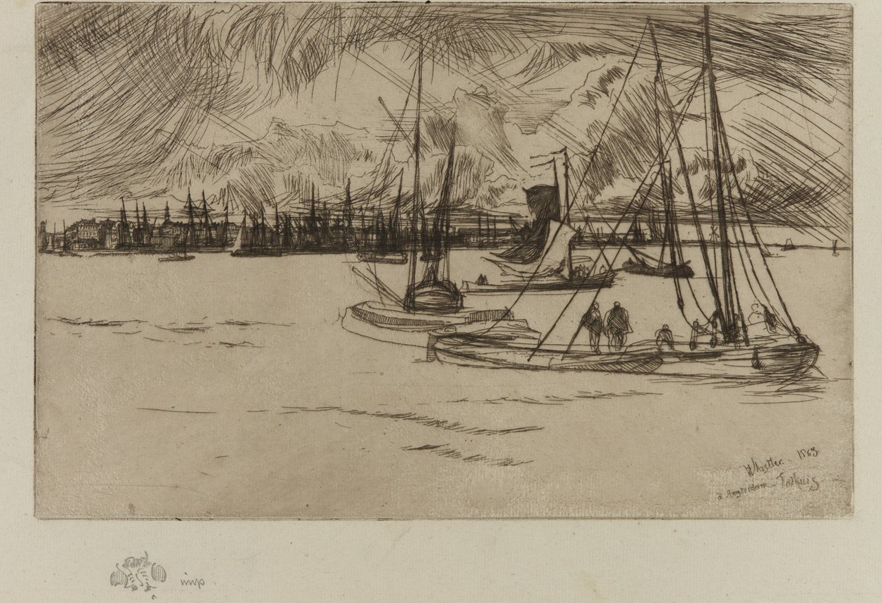 Amsterdam, vom Tolhuis von James Abbott McNeill Whistler