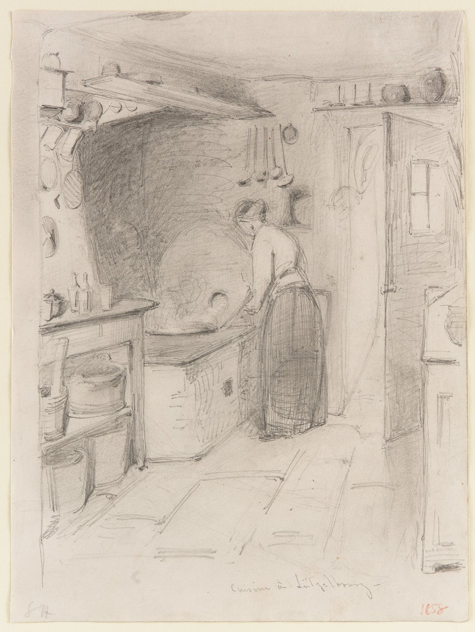 Küche in Lutzelbourg von James Abbott McNeill Whistler