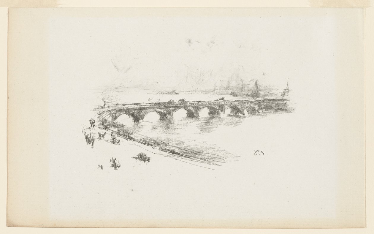 Abend, Kleine Waterloo-Brücke von James Abbott McNeill Whistler