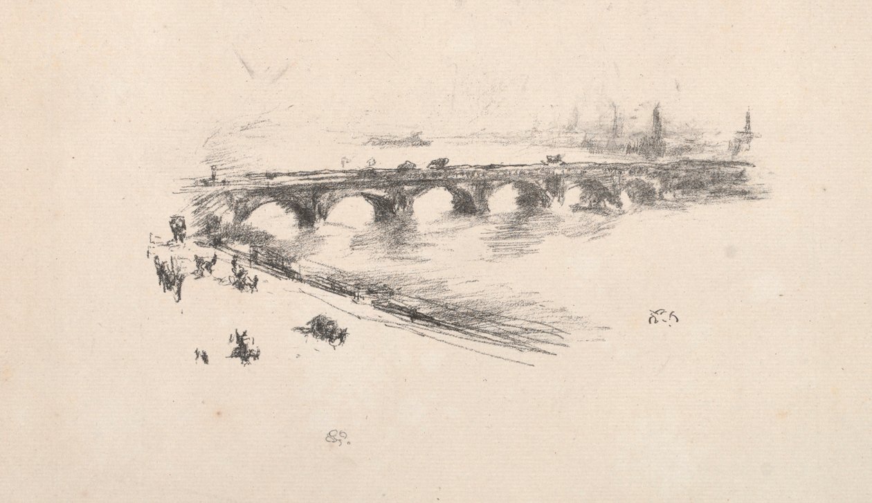 Abend, Kleine Waterloo-Brücke von James McNeill Whistler
