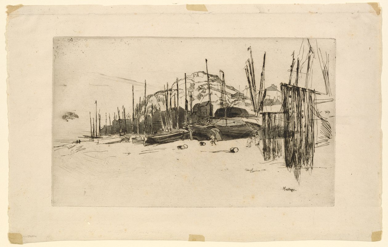 Fischerboote, Hastings von James Abbott McNeill Whistler
