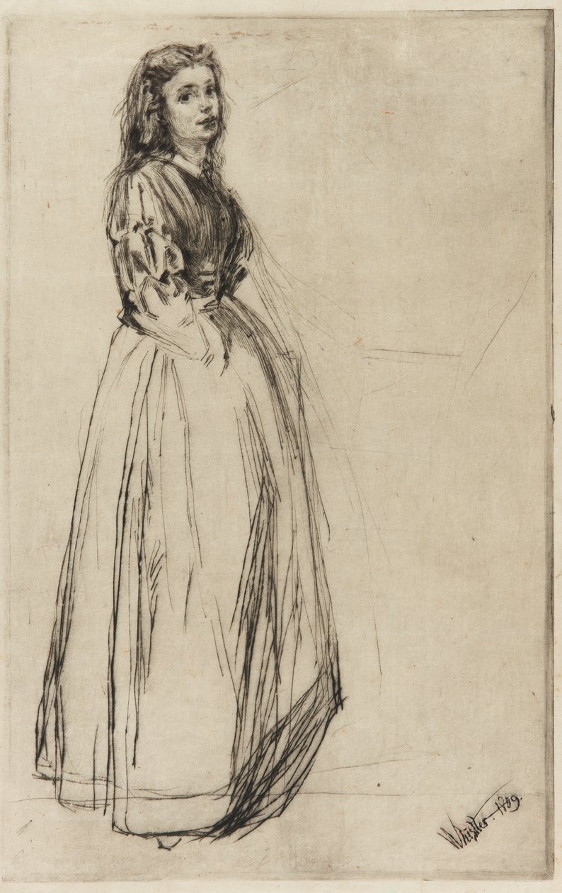 Fumette, stehend von James Abbott McNeill Whistler
