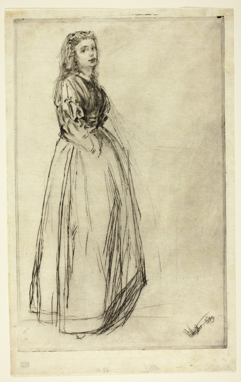 Fumette, stehend von James Abbott McNeill Whistler