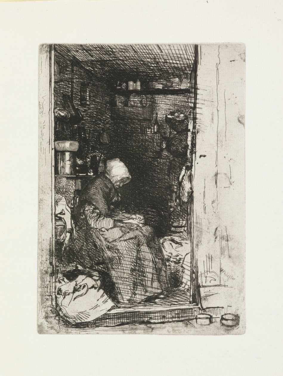 Die Alte mit Lumpen von James Abbott McNeill Whistler