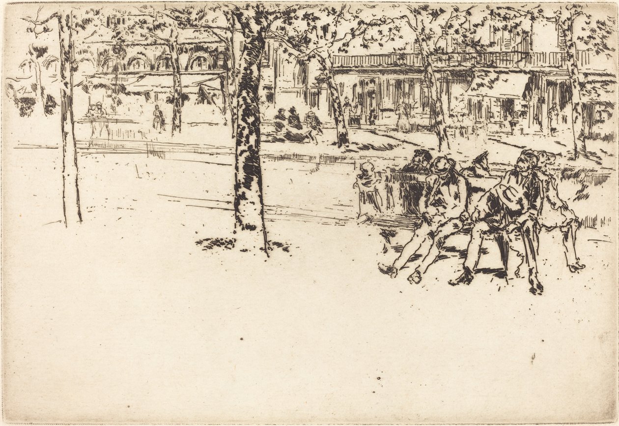 Der Boulevard Poissonnière von James Abbott McNeill Whistler