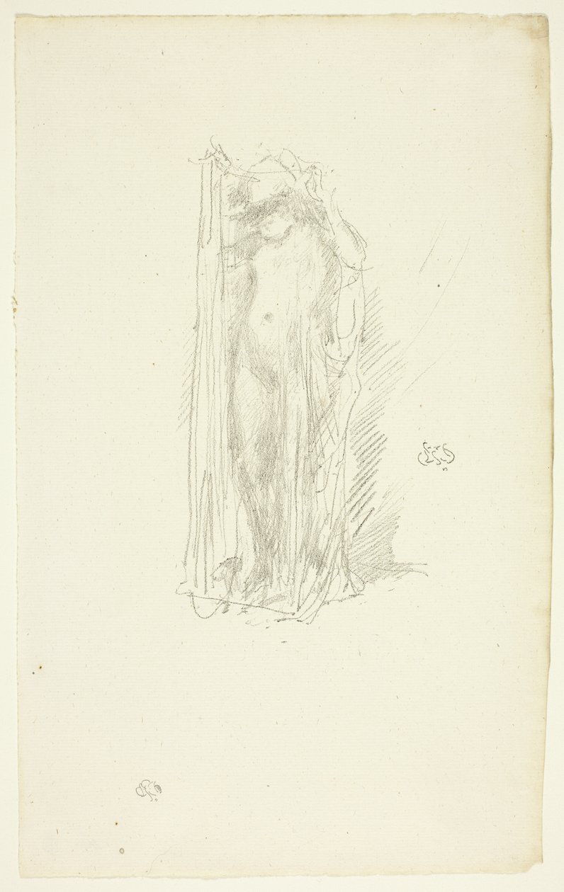 Modell drapiert von James Abbott McNeill Whistler