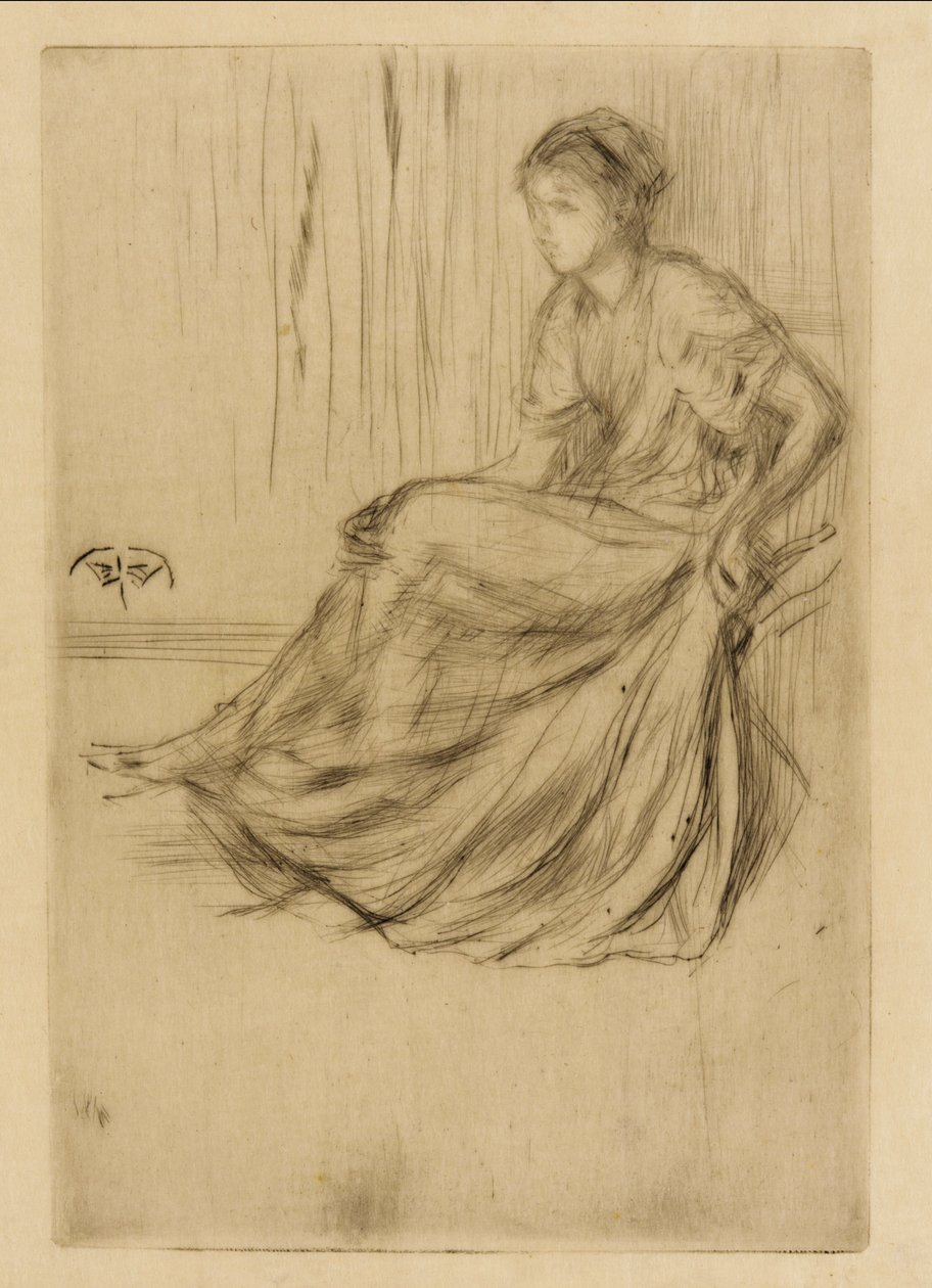 Sitzendes Modell von James Abbott McNeill Whistler