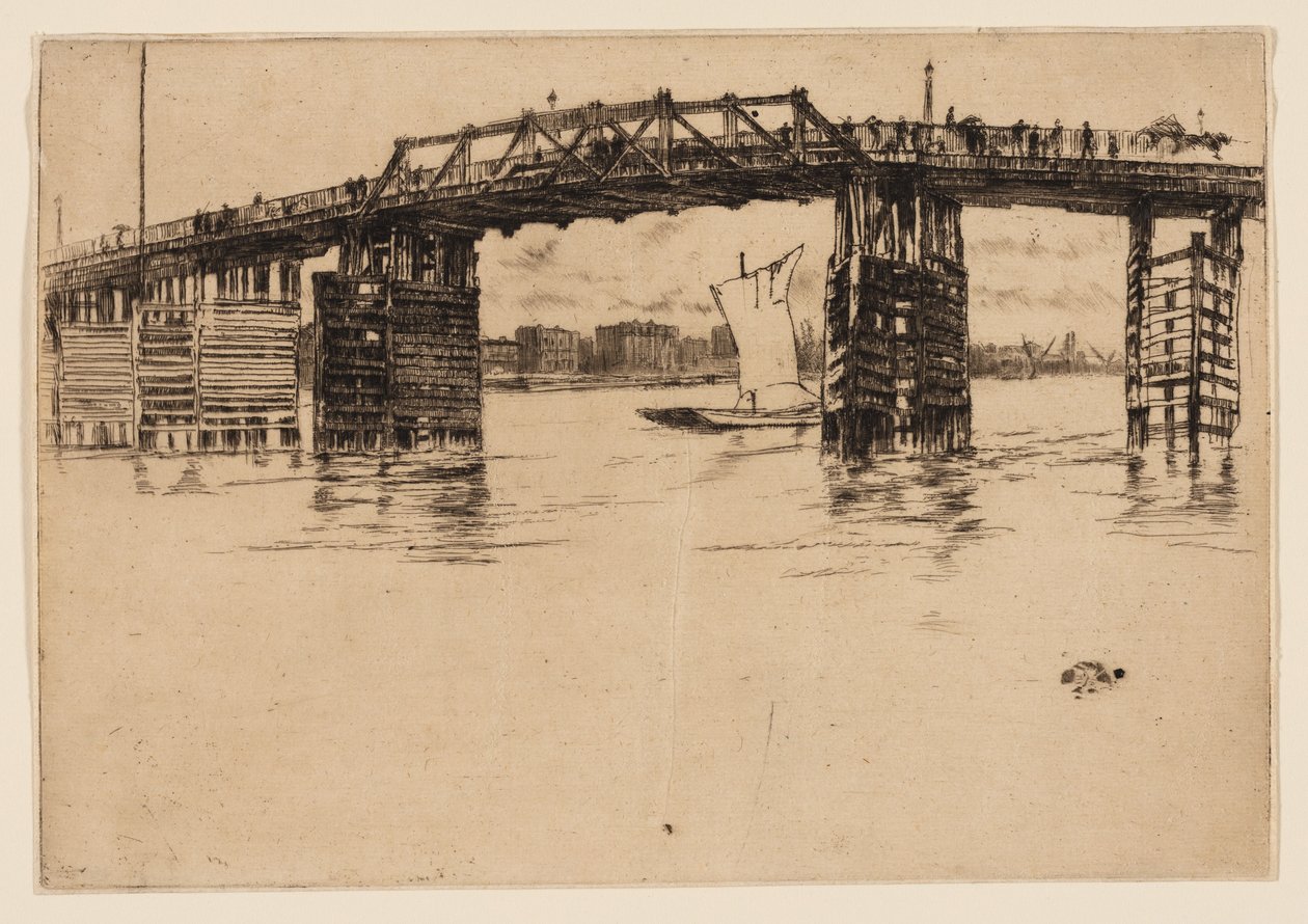 Alte Battersea-Brücke von James Abbott McNeill Whistler