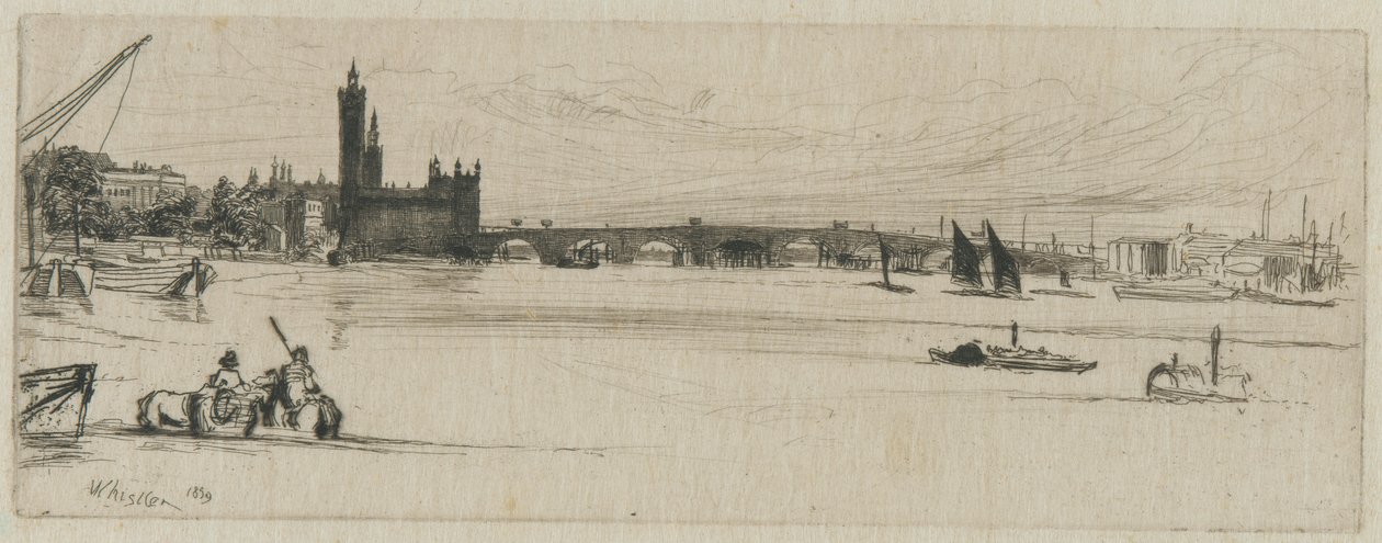 Alte Westminster-Brücke von James Abbott McNeill Whistler