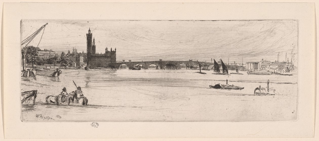 Alte Westminster-Brücke von James Abbott McNeill Whistler