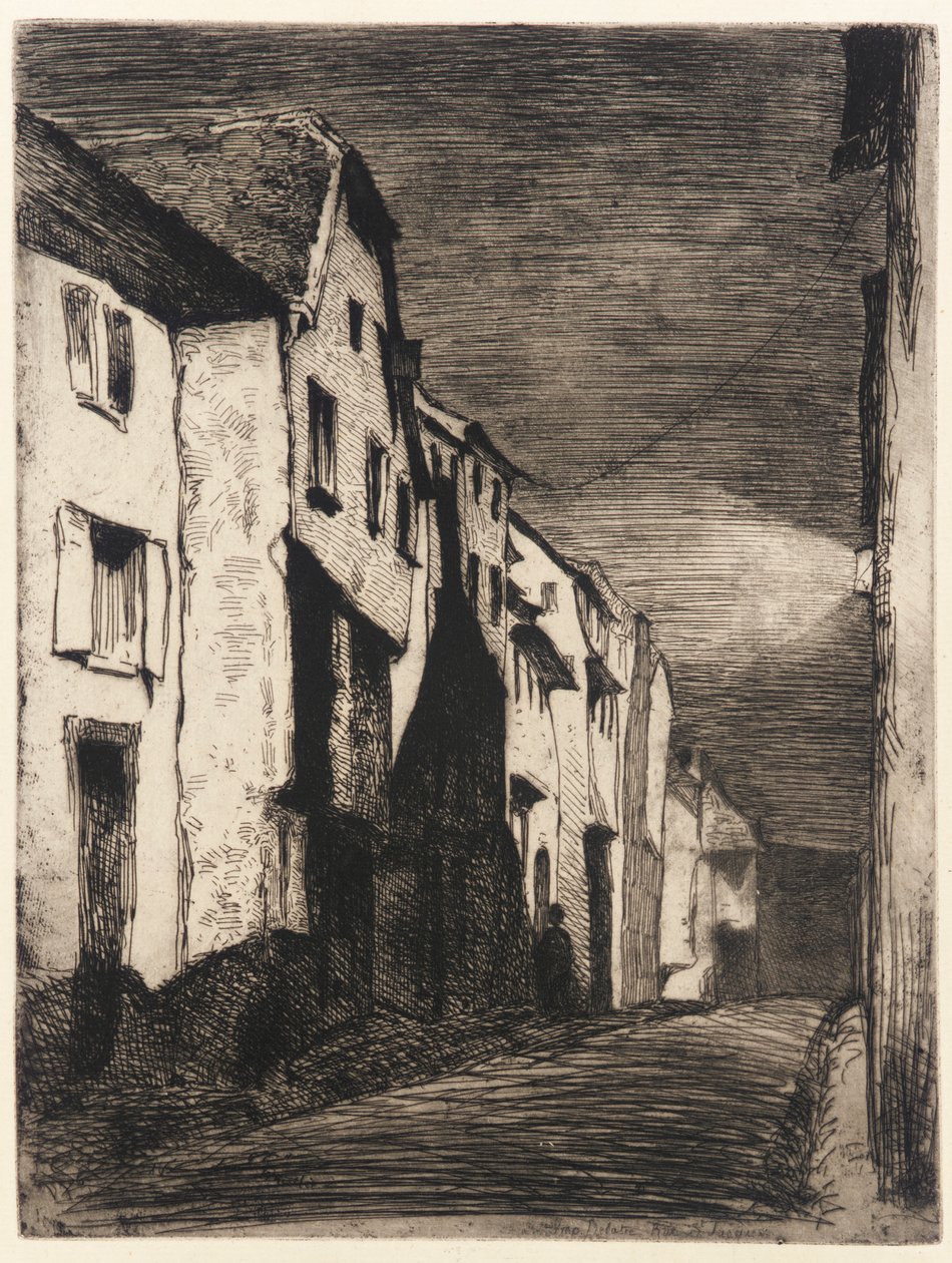 Straße in Saverne von James Abbott McNeill Whistler