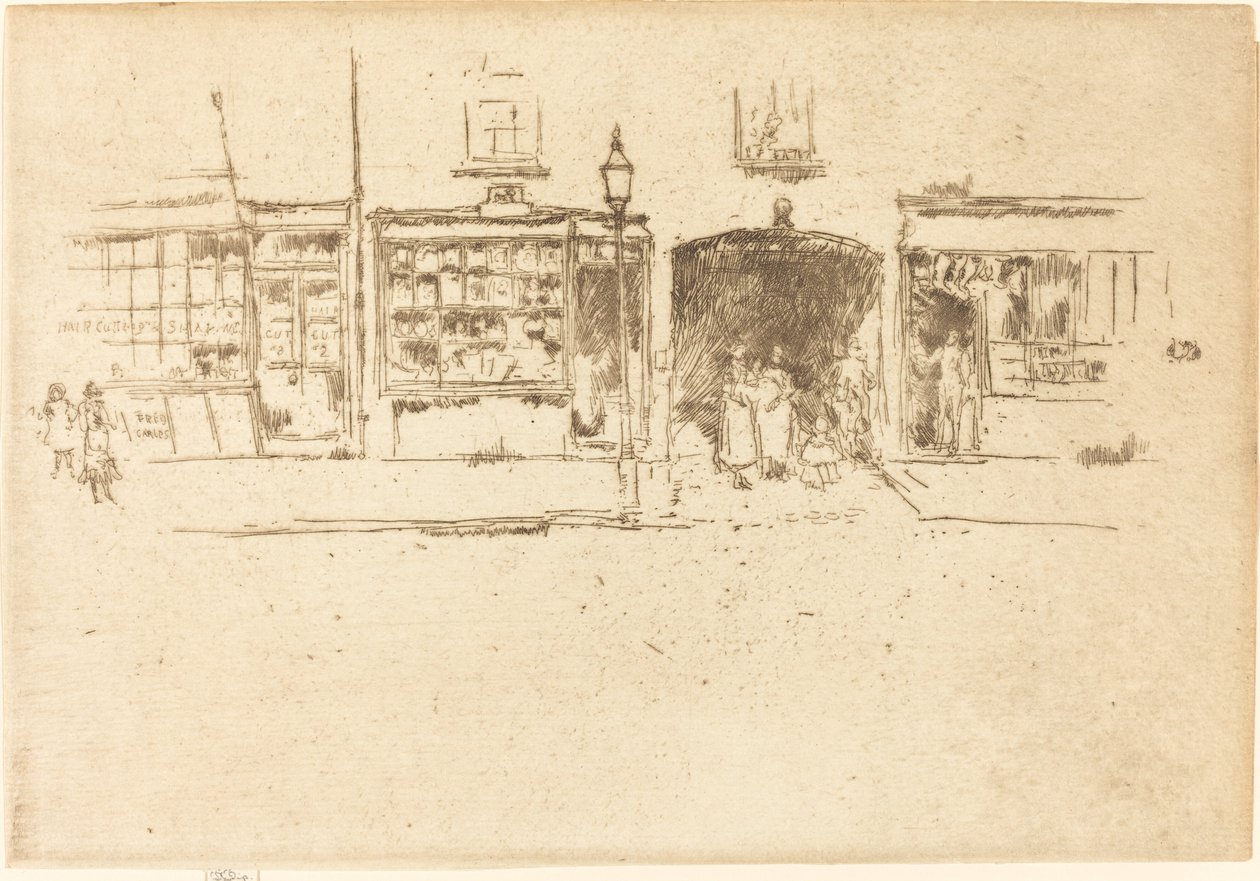 Der Barbier von James Abbott McNeill Whistler