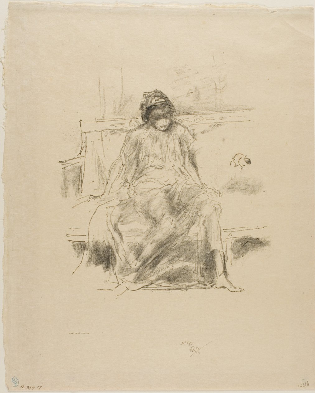Die drapierte Figur, sitzend von James Abbott McNeill Whistler