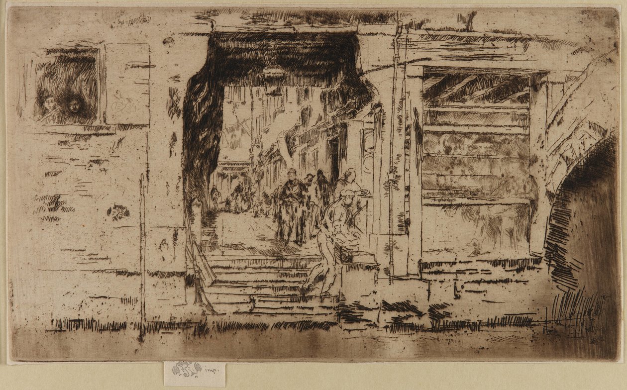 Der Fischladen, Venedig von James Abbott McNeill Whistler