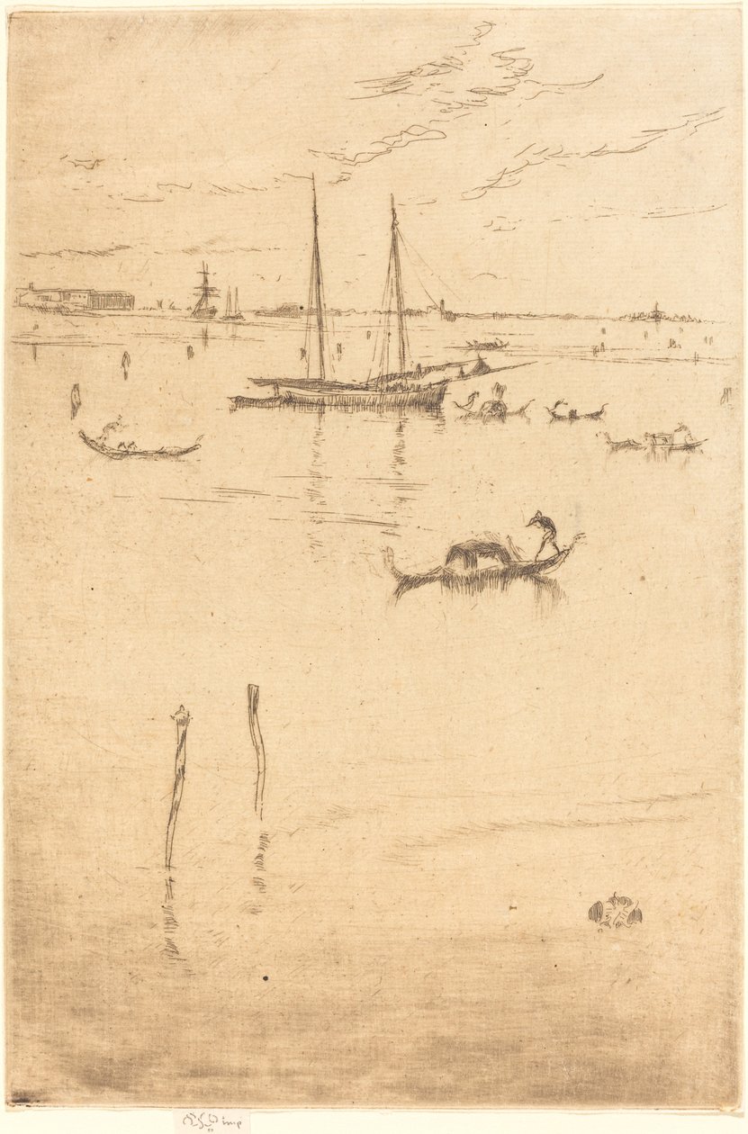 Die kleine Lagune von James Abbott McNeill Whistler