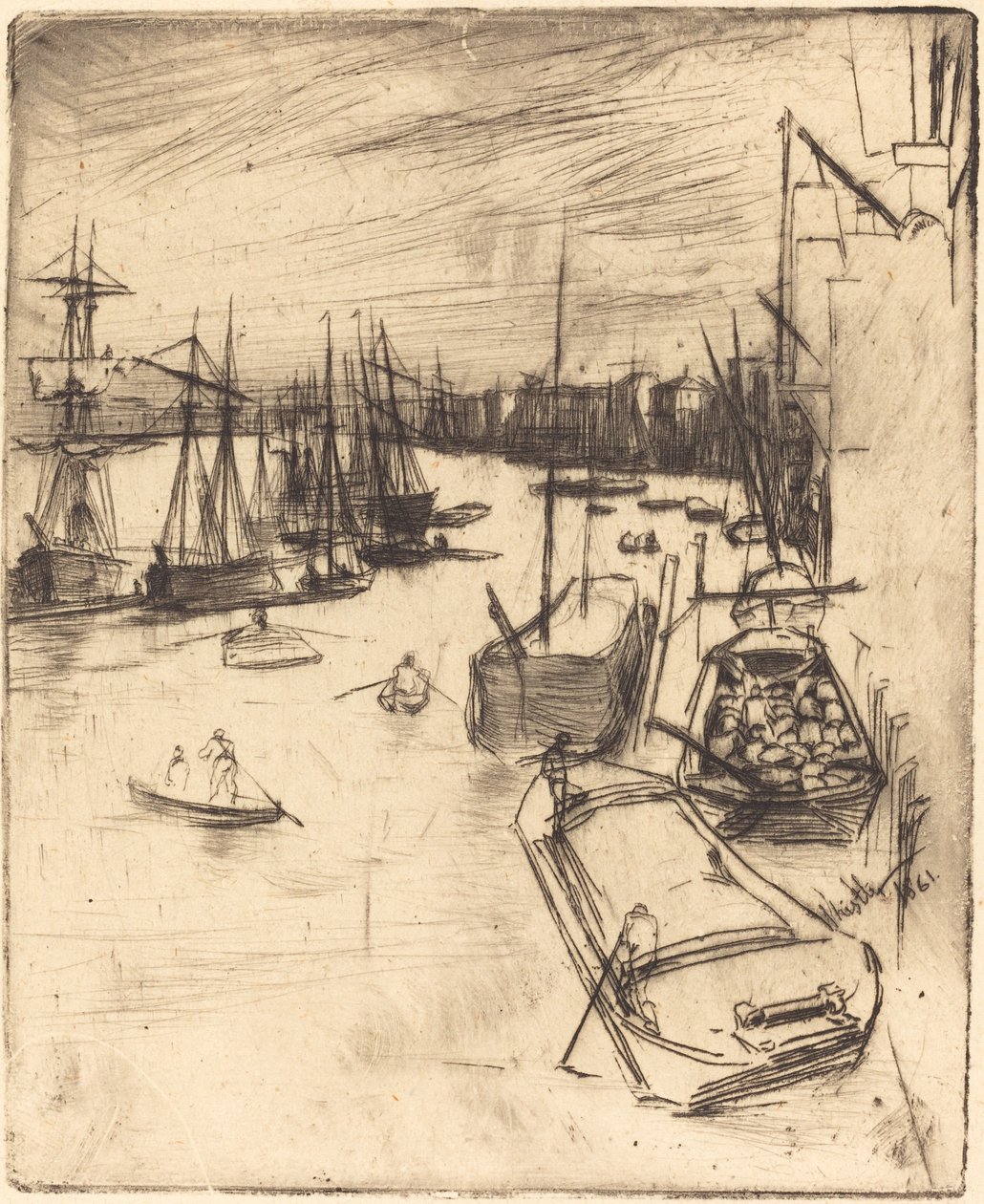 Der kleine Rotherhithe von James Abbott McNeill Whistler