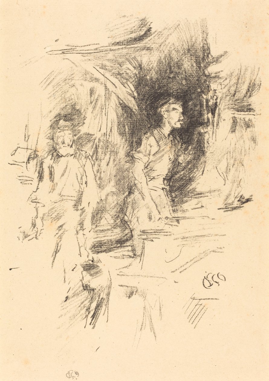 Die Geschichte des alten Schmieds von James Abbott McNeill Whistler