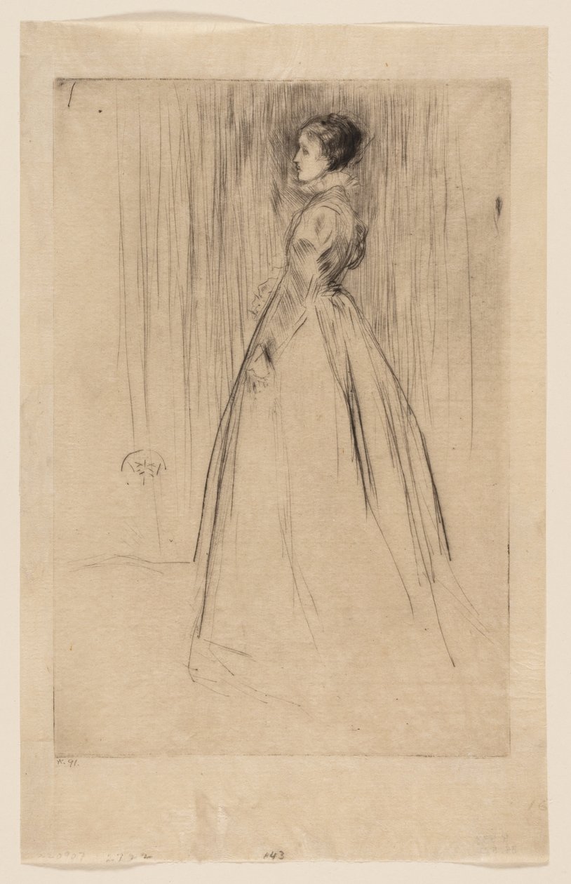 Das Samtkleid (Mrs. Leyland) von James McNeill Whistler