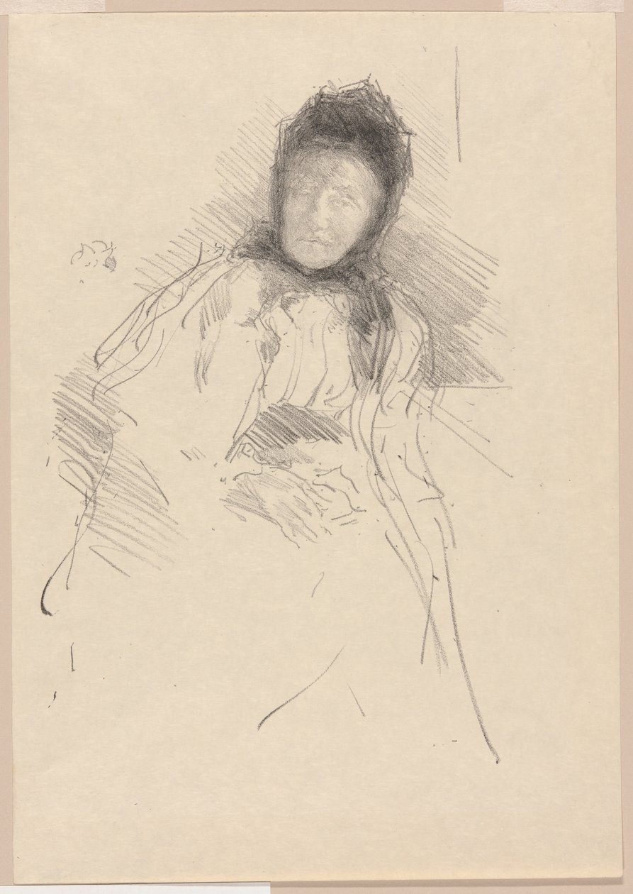 Unvollendete Skizze von Lady Haden von James Abbott McNeill Whistler