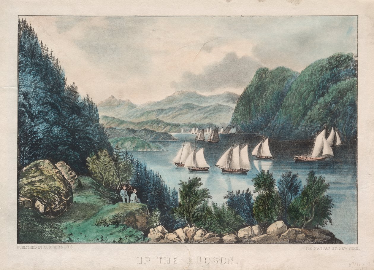 Den Hudson hinauf von James Merritt Ives