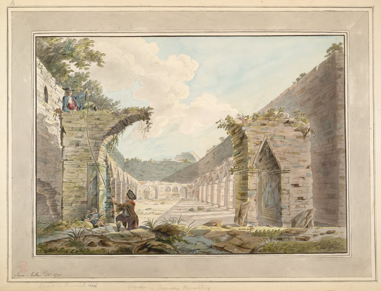 Kreuzgang im Oronsay-Kloster von James Miller