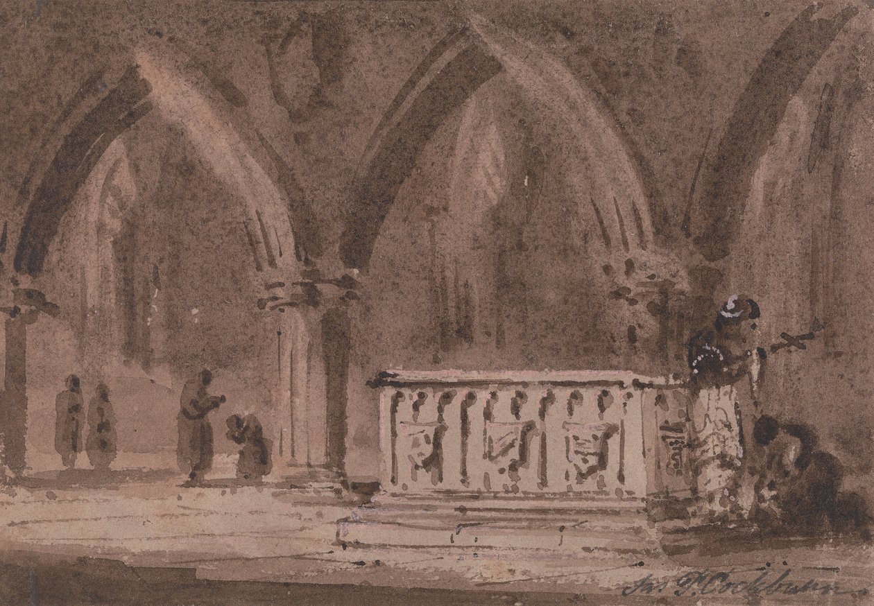 Figuren an einem Grab von James Pattison Cockburn