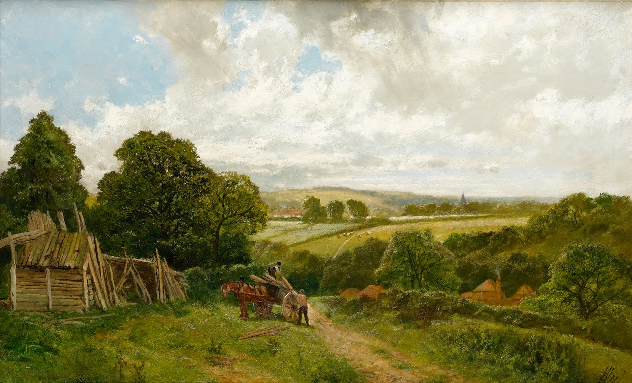 Der Kanal bei Old Basing, Hampshire von James Peel