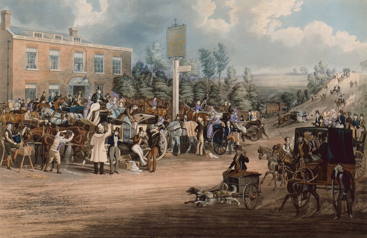 Das Lord Nelson Inn, Cheam von James Pollard