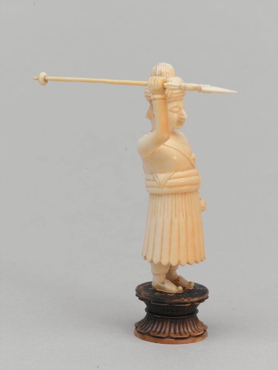 Schwarzer Bauer, Schachfigur, Indien, ca. 1820 von James Sharples