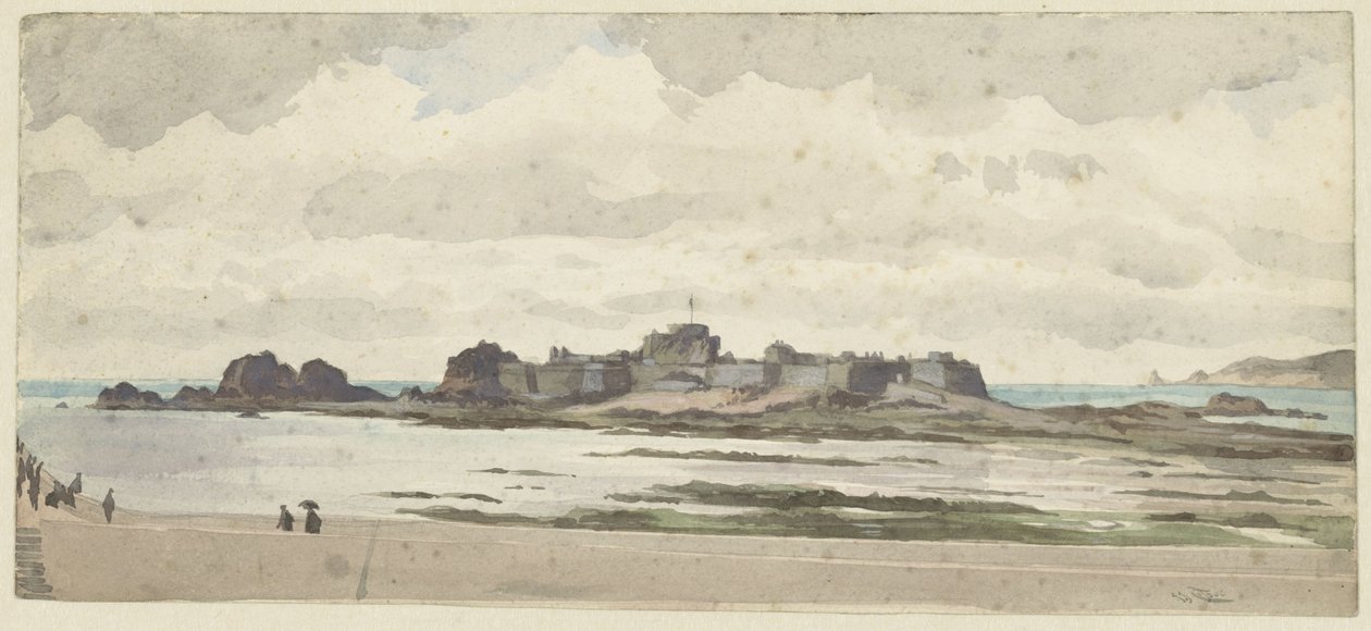 Schloss oder Festung an der Küste von James Tissot