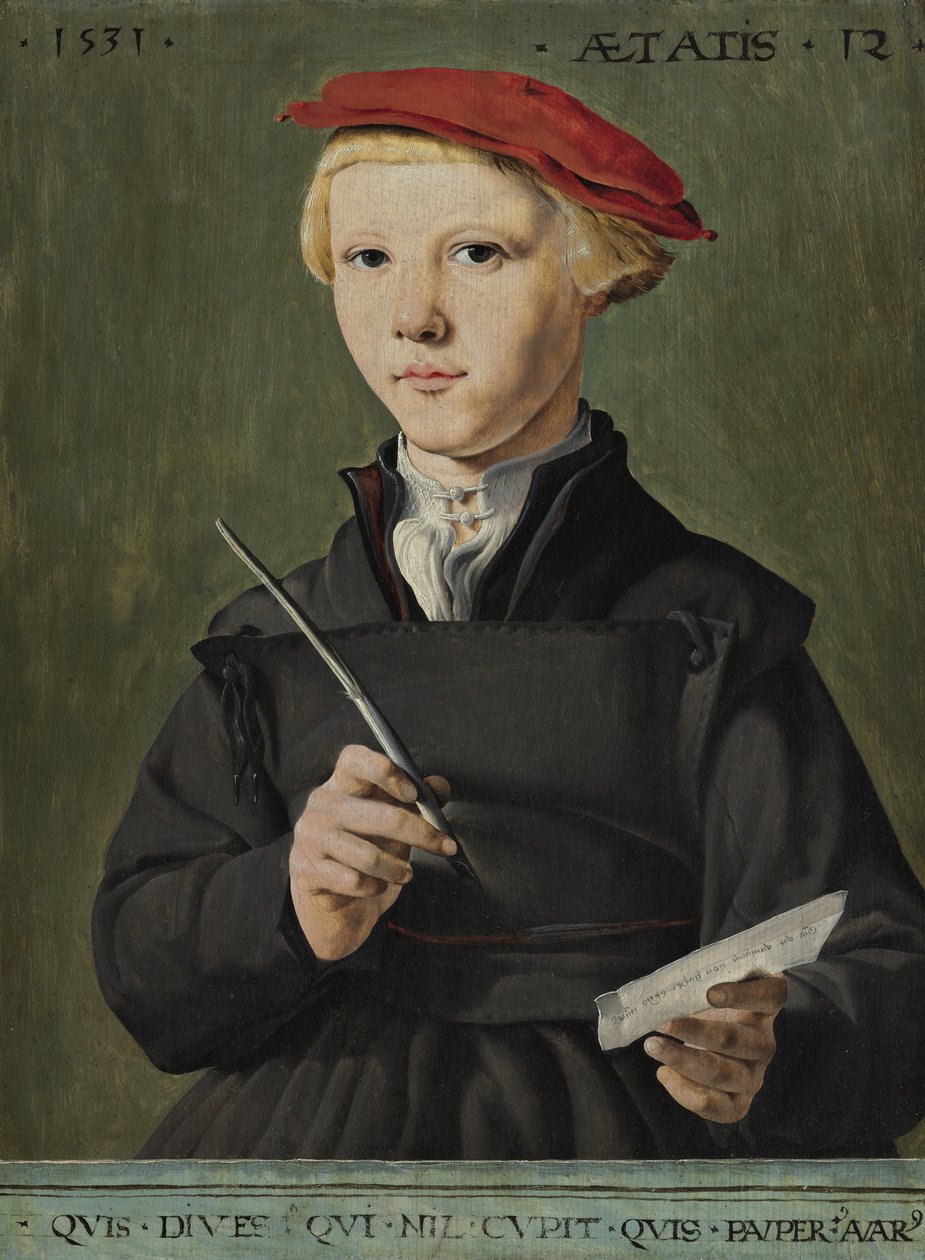 Porträt eines jungen Gelehrten von Jan van Scorel