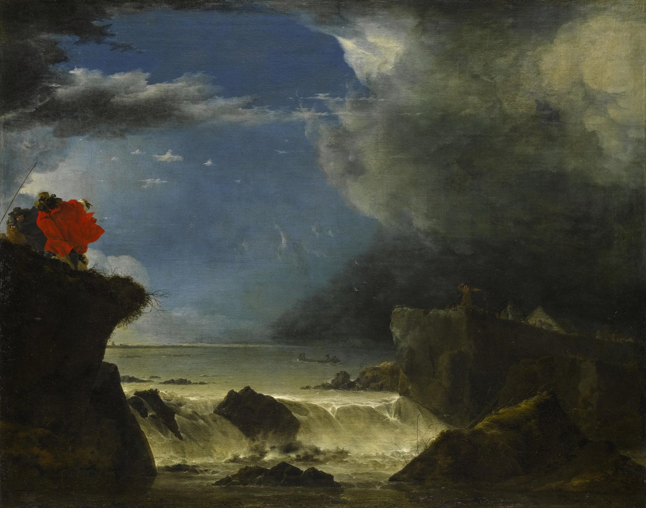 Der Durchbruch des Sint Anthonisdijk in Amsterdam von Jan Asselijn
