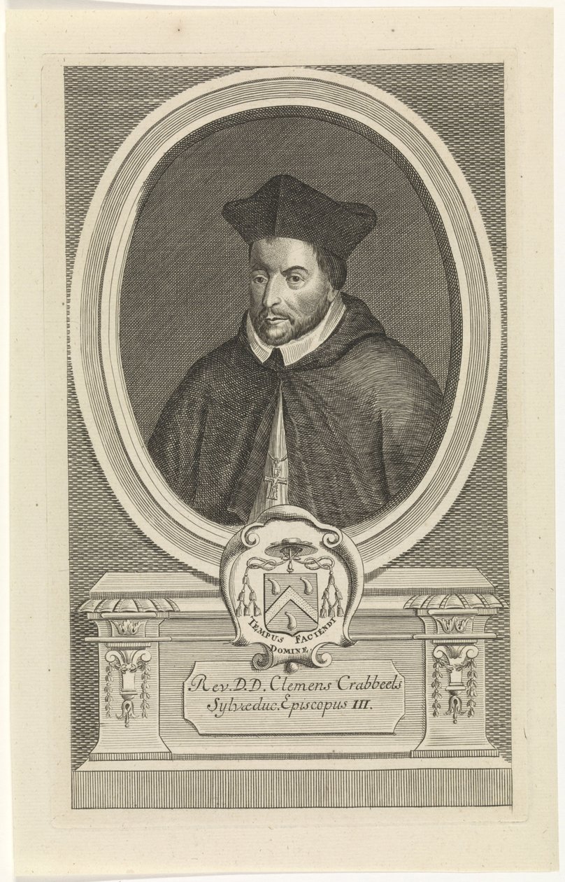 Porträt von Clemens Crabeels, graviert von Jan Baptist Jongelinck von Jan Baptist Jongelinck