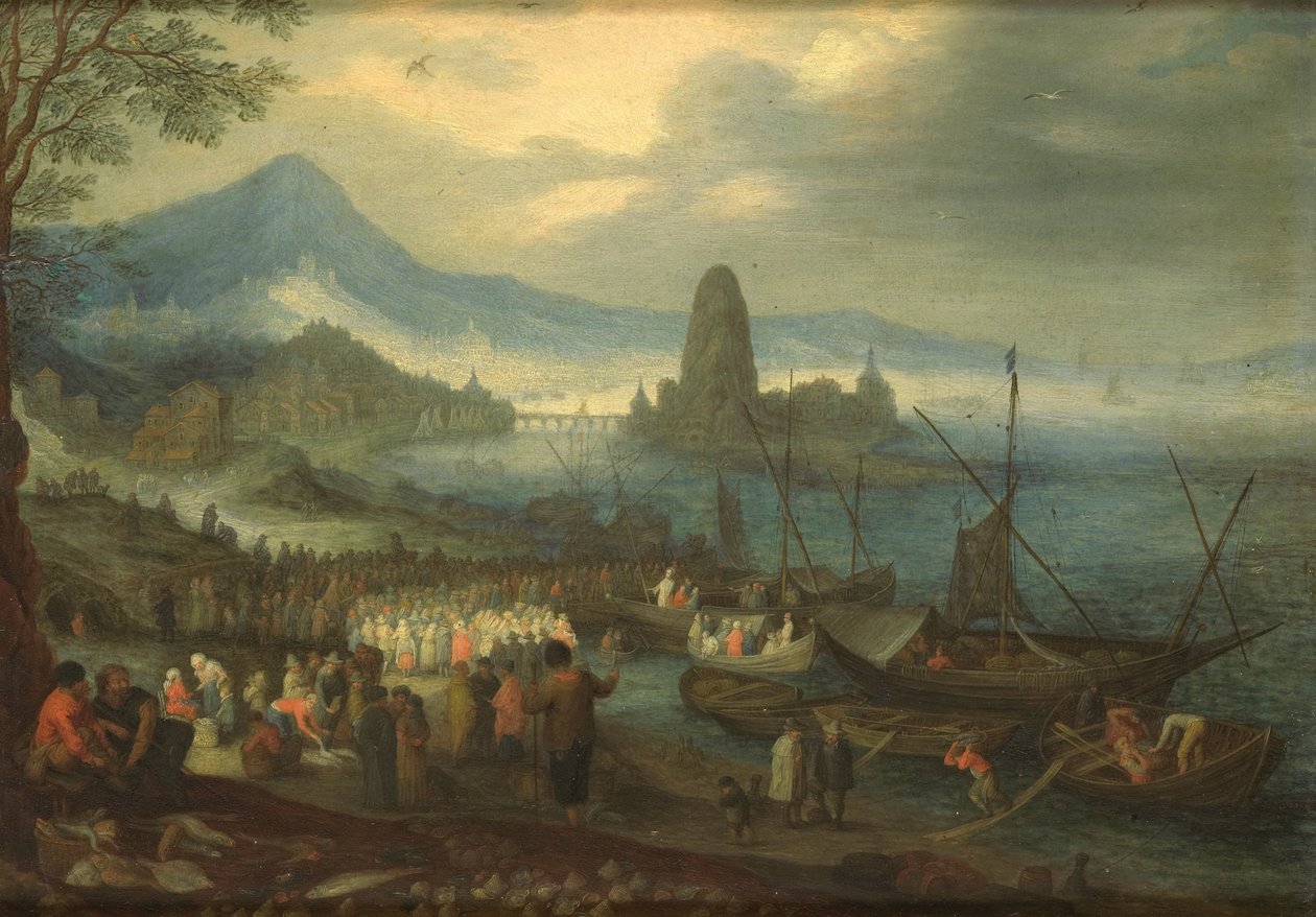 Die Predigt am See Genezareth von Jan the Elder Brueghel