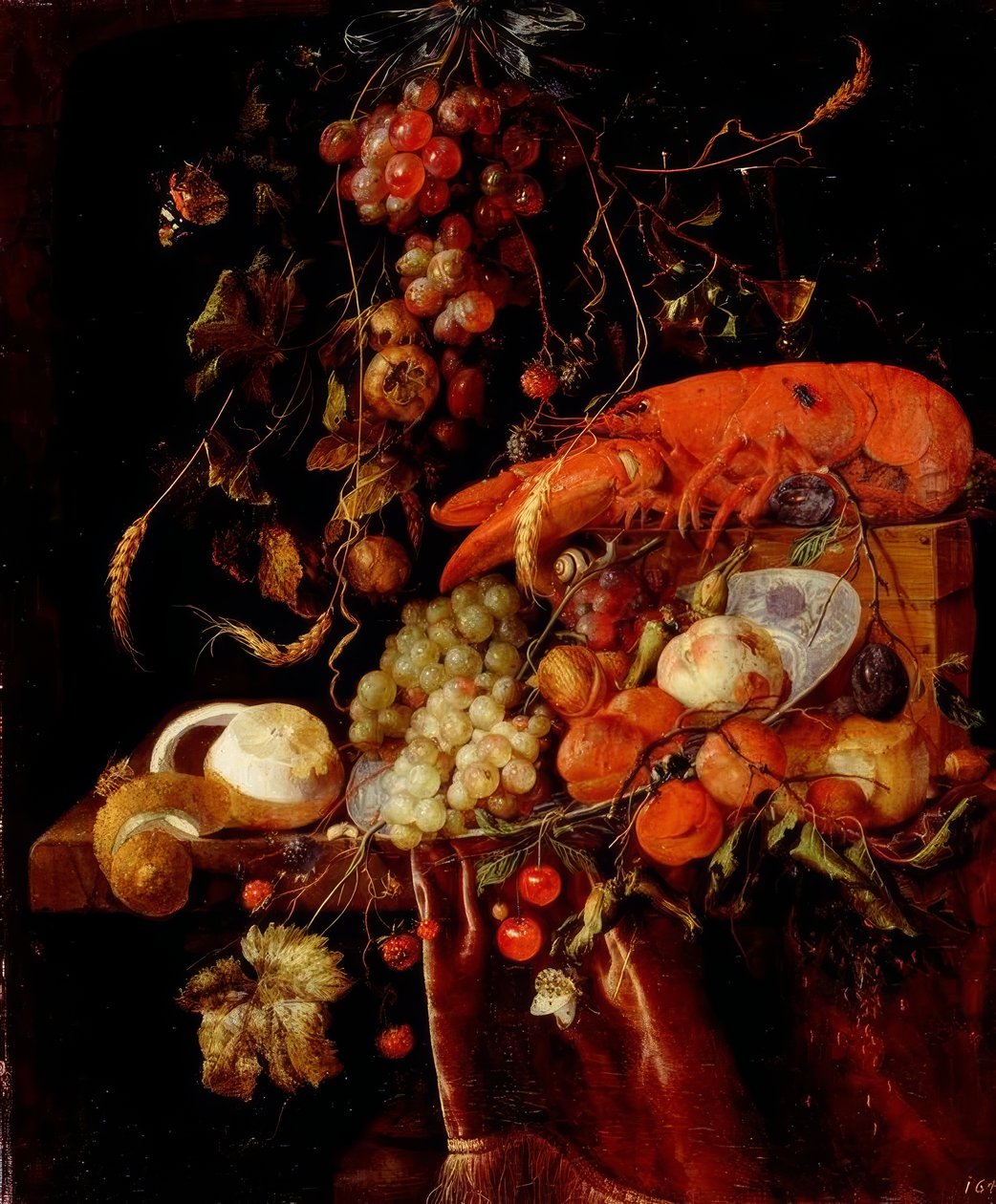 Stillleben mit einem Hummer von Jan Davidsz de Heem